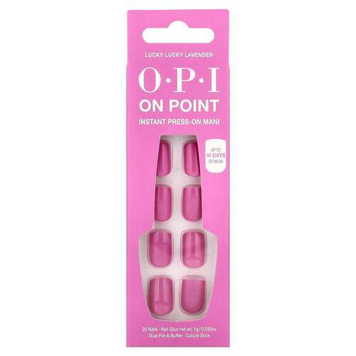 OPI,On Point, Instant Press-On Mani, Short Length, Lucky Luc