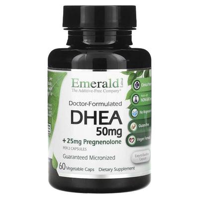 Emerald Laboratories,DHEA + Pregnenolone, 60 Vegetable Caps