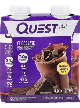Quest Nutrition,Protein Shake, Coffee, 4 Shakes, 11 fl oz (3
