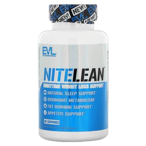 EVL,NiteLean，夜间轻体帮助，30 粒素食胶囊