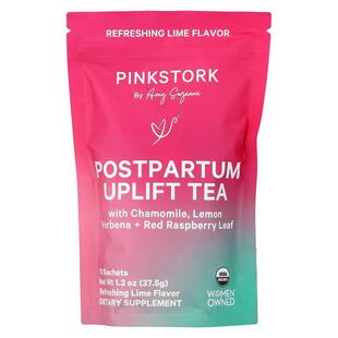 Pink Stork,Postpartum Uplift Tea, Refreshing Lime, 15 Sachet