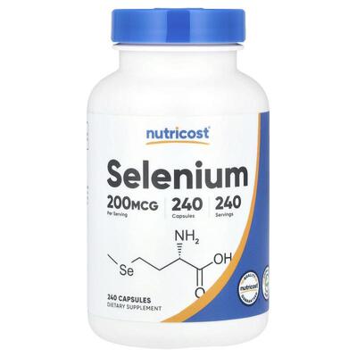 Nutricost,Selenium, 200 mcg, 240 Capsules