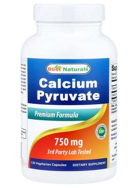 Best Naturals,Calcium Pyruvate, 750 mg, 120 Vegetarian Capsu
