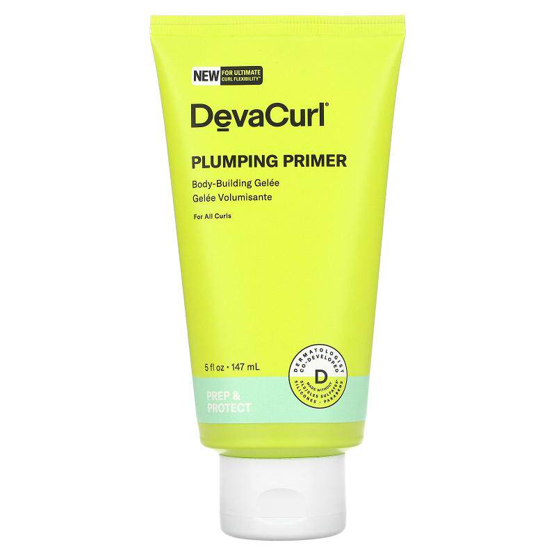 DevaCurl,丰盈底霜，塑身凝胶，5 液量盎司（147 毫升）。