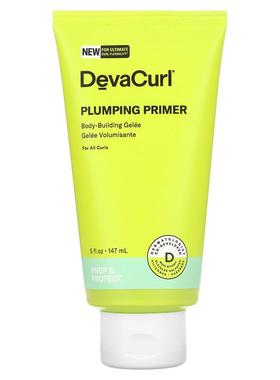 DevaCurl,丰盈底霜，塑身凝胶，5 液量盎司（147 毫升）。