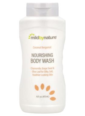 Mild By Nature,滋养沐浴露，椰子弗手柑香，16 液量盎司（473 毫