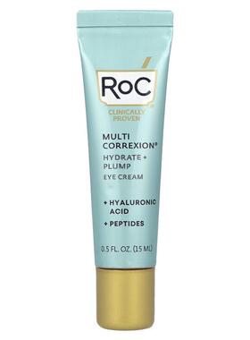 洛克,Multi Correxion，补水 + 丰盈，眼霜，0.5 液量盎司（15 毫