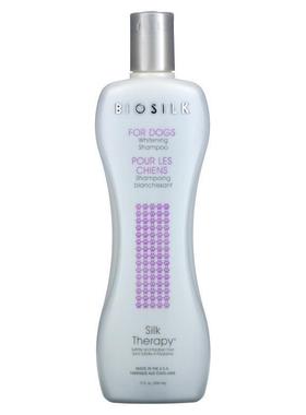 Biosilk,Silk Therapy，狗狗洁白洗发水，12 液量盎司（355 毫升