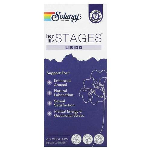 Solaray,Her Life Stages, Libido , 60 VegCaps