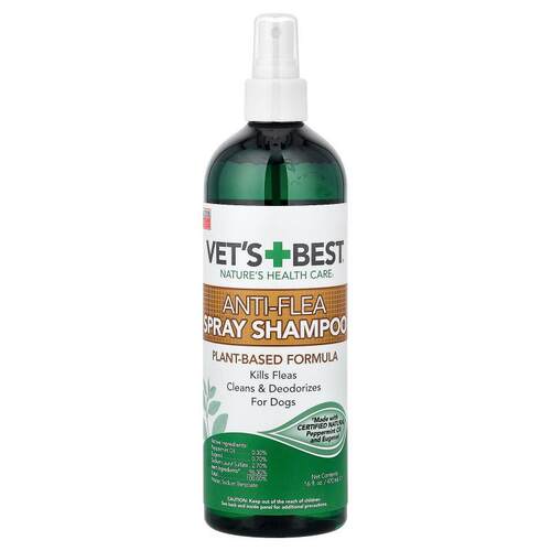 Vets Best,Anti-Flea Spray Shampoo, For Dogs, 16 fl oz (470 m
