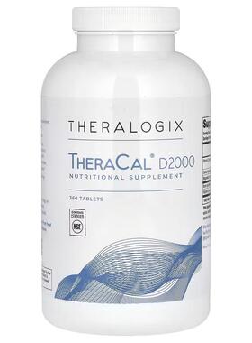 Theralogix维生素D3柠檬酸钙镁片骨骼健康补剂关节健康易吸收