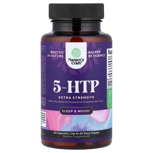 Nature's Craft,5-HTP，60 粒胶囊（每粒胶囊 50 毫克）