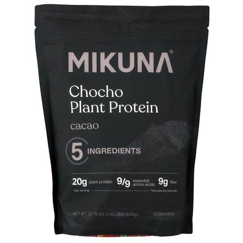 MIKUNA,Chocho Plant Protein Powder, Cacao, 1.42 lbs (645 g)