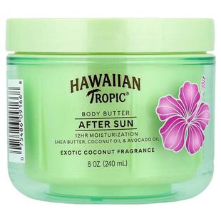Hawaiian Tropic,晒后身体乳，异域椰子，8 盎司（240 毫升）
