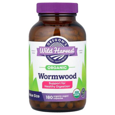 Oregon's Wild Harvest,Organic Wormwood, 180 Organic Vegan Ca