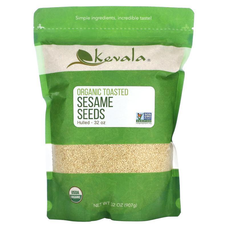 Kevala,Organic Toasted Sesame Seeds (Hulled), 32 oz (907 g)