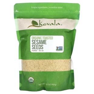 Kevala,Organic Toasted Sesame Seeds (Hulled), 32 oz (907 g)