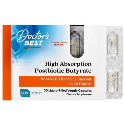 Doctor's Best,High Absorption Postbiotic Butyrate, 30 Liquid