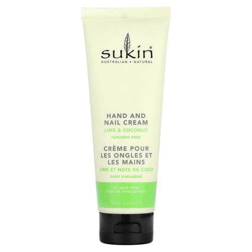 Sukin,Hand and Nail Cream, Lime &amp;amp;amp;amp; Coconu