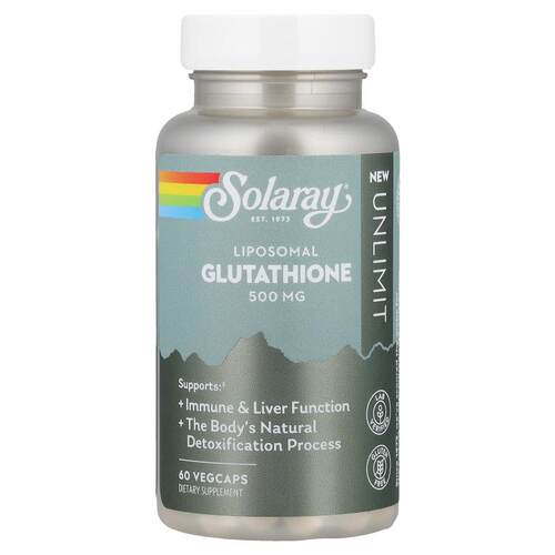 Solaray,Unlimit, Liposomal Glutathione, 60 VegCaps (250 mg p