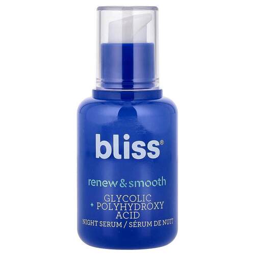Bliss,Renew &amp; Smooth, Resurfacing Night Serum, 1 fl