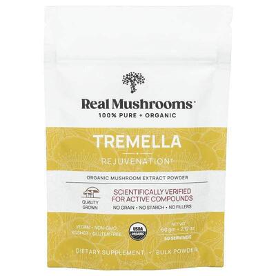 Real Mushrooms,Tremella，有机蘑菇浸膏粉，2.12 盎司（60 克）