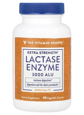 The Vitamin Shoppe,Lactase Enzyme, Extra Strength, 3,000 ALU