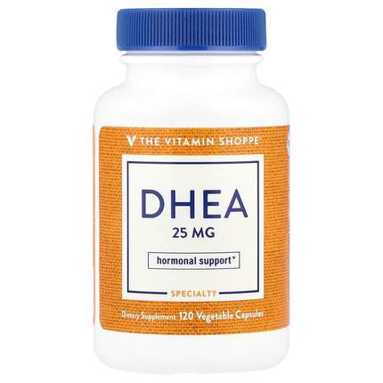 The Vitamin Shoppe,DHEA，25 毫克，120 粒素食胶囊