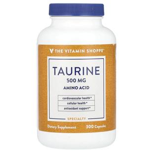 Taurine 500 Capsules 300 Vitamin The Shoppe