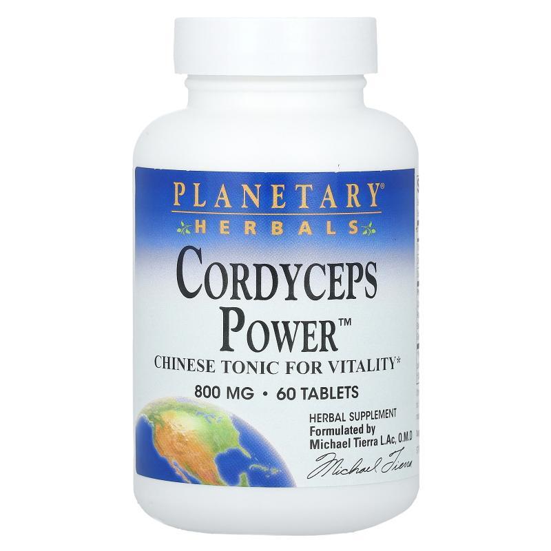 Planetary Herbals,虫草粉 CS-4，800 毫克，60 片