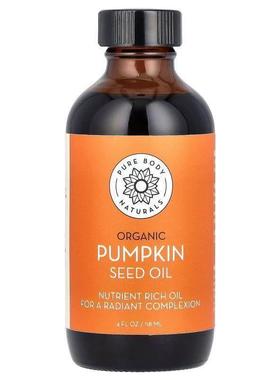 Pure Body Naturals,Organic Pumpkin Seed Oil, 4 fl oz (118 ml