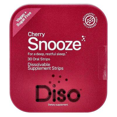 Diso,Snooze, Cherry, 30 Oral Strips