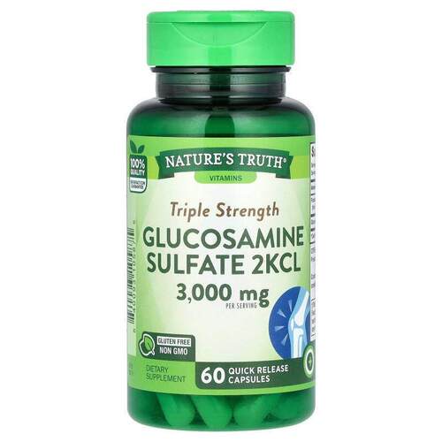 Nature's Truth,Triple Strength Glucosamine Sulfate 2KCL, 3,0