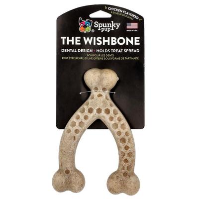 Spunky Pup,The Wishbone, Chew Toy, Large, Chicken, 1 Toy