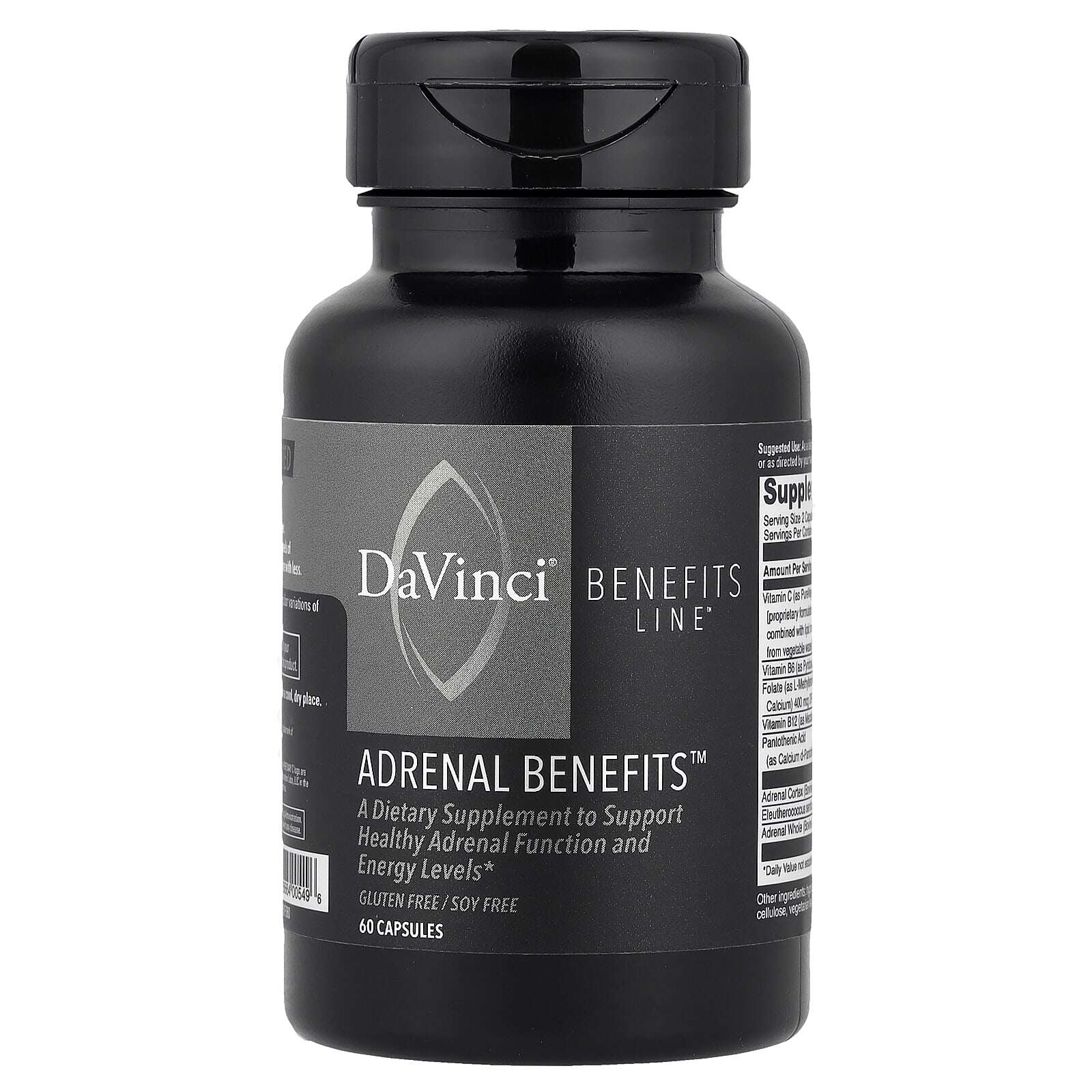 DaVinci Laboratories Benefits系列产品肾上腺支持肾上腺配方