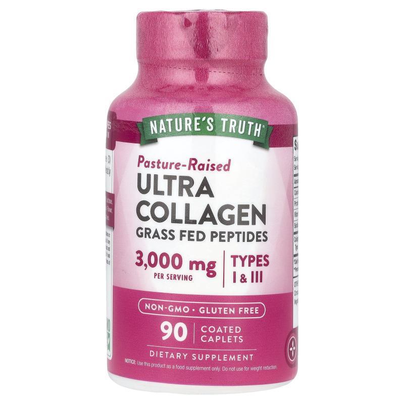 Nature's Truth,Ultra Collagen + C，3,000 毫克，90 片包衣囊片