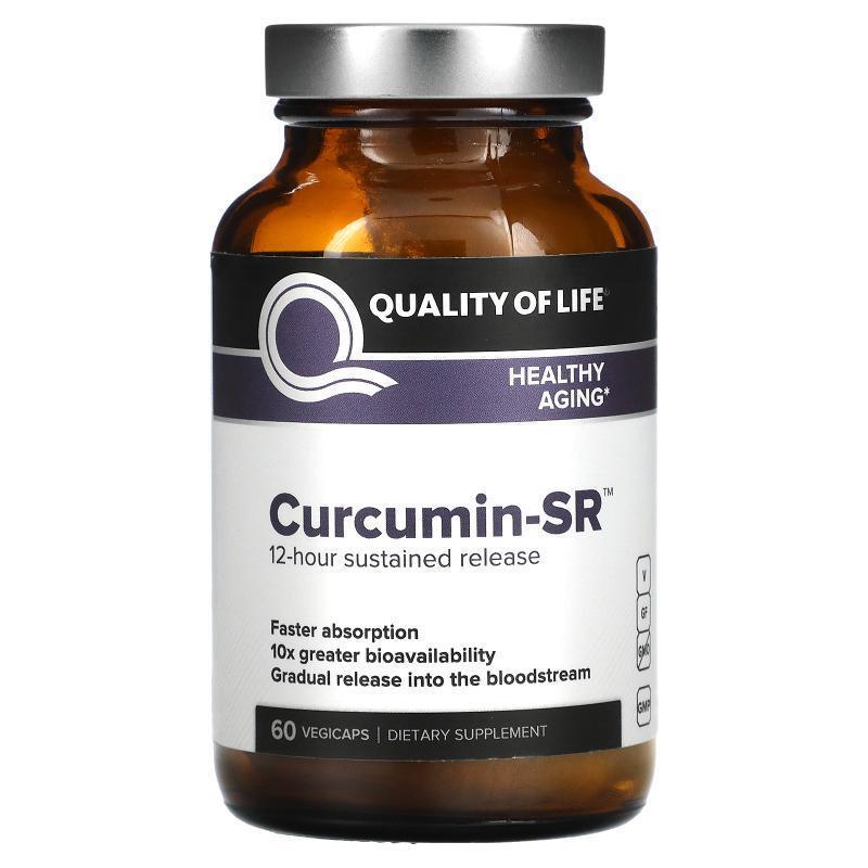 Quality of Life Labs,Curcumin-SR，60 粒素食胶囊