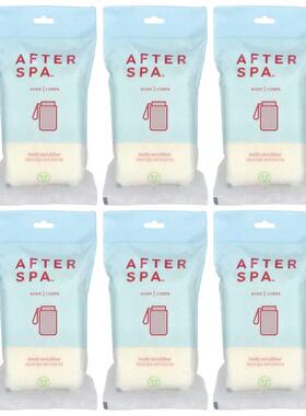 AfterSpa,Body Scrubber, 6 Scrubbers
