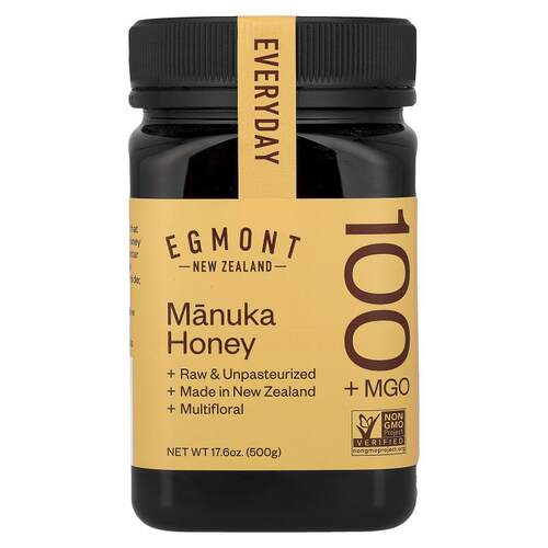 Egmont Honey,麦卢卡蜂蜜，MGO 100+，17.6 盎司（500 克）