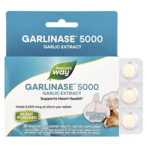 然萃维,Garlinase 5000, 30 Enteric-Coated Tablets