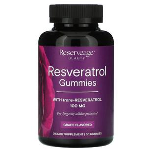 Reserveage Nutrition,Resveratrol Gummies, Grape Flavored, 50