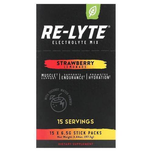 Redmond Trading Company,Re-Lyte, Electrolyte Mix, Strawberry