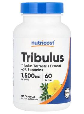 Nutricost,Tribulus, 1,500 mg, 120 Capsules (750 mg per Capsu