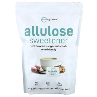 Micro Ingredients,Allulose Sweetener, 300 Packets, 0.07 oz (