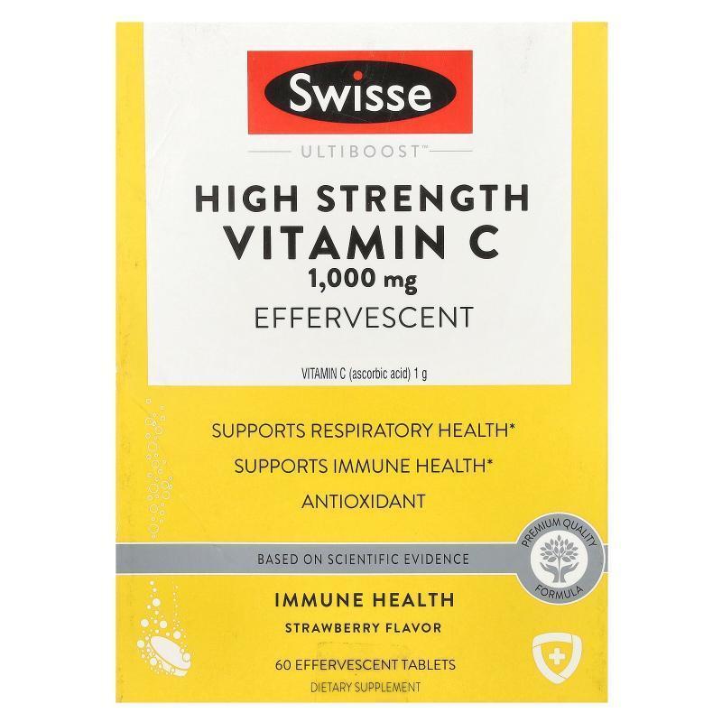 Swisse,Ultiboost™, High Strength Vitamin C, Strawberry, 1,00