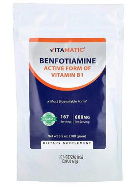 Vitamatic,Benfotiamine, 3.5 oz (100 g)