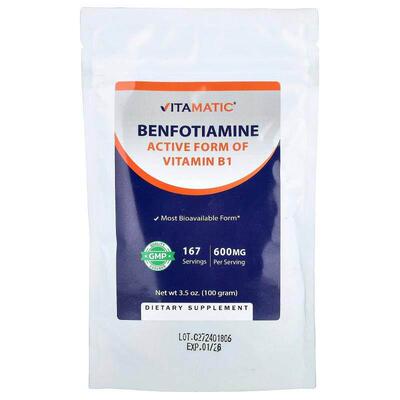 Vitamatic,Benfotiamine, 3.5 oz (100 g)
