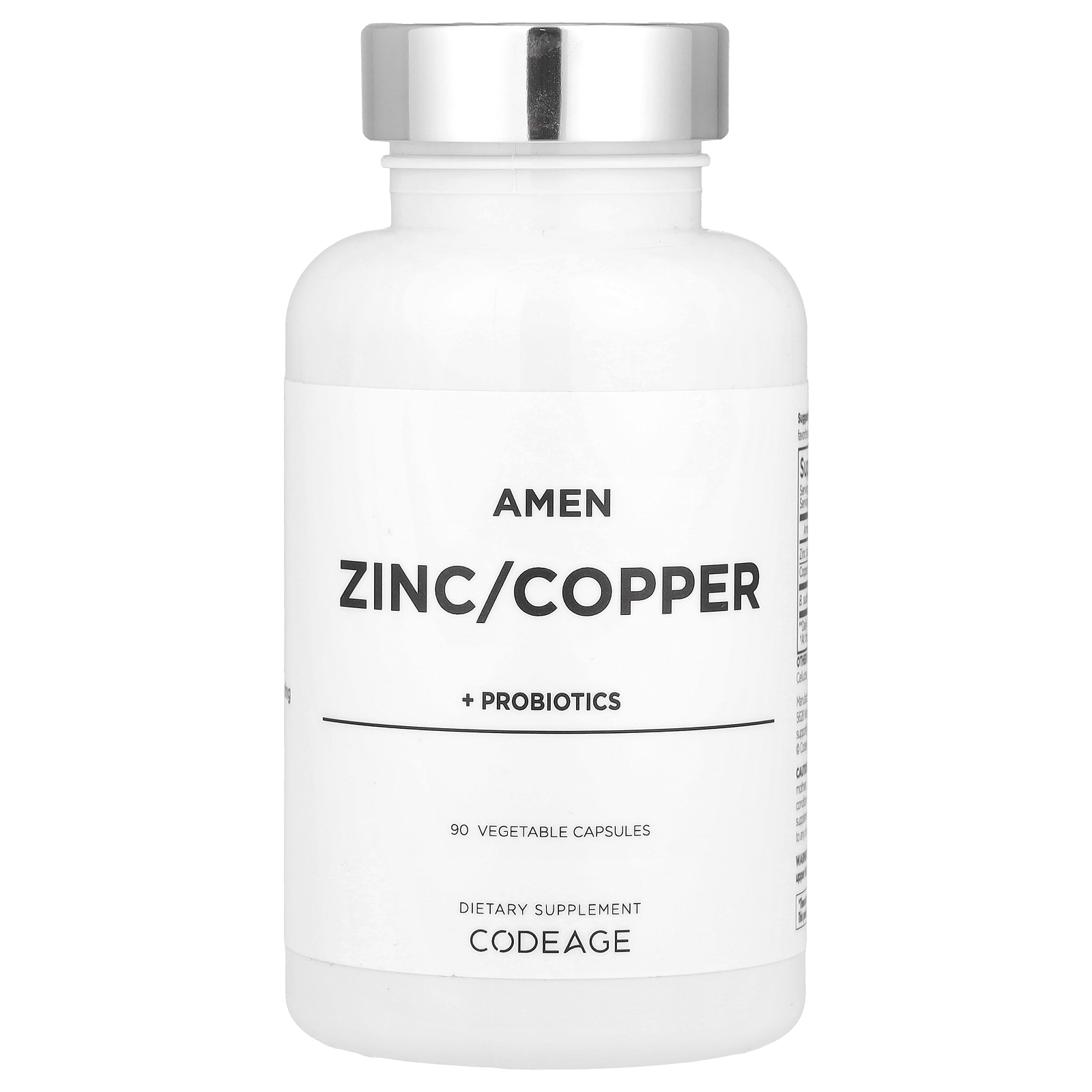 Codeage,Amen，锌/铜+益生菌，90 粒素食胶囊,保健食品/膳食营养补充食品,钙镁锌,淘宝优惠券,粉丝福利购,淘宝优惠卷