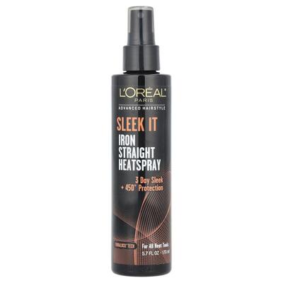 欧莱雅,高级发型，Sleek It Iron Straight Heatspray，5.7 液量1