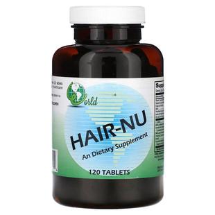 World Organic,HAIR-NU, 120 Tablets